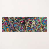 Zombie Skull Pattern Yogamat (Voorkant (horizontaal))