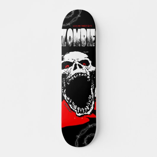 Zombie Skull Skateboard (Voorkant)