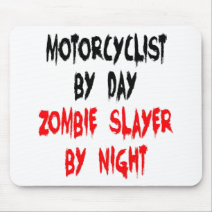 Zombie Slayer Motorrijder Muismat