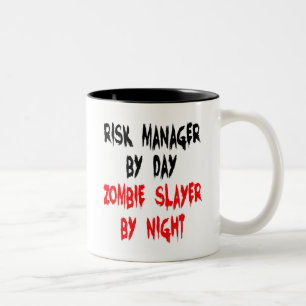 Zombie Slayer Risk Manager Tweekleurige Koffiemok