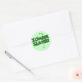 Zombie Slayer Ronde Sticker (Envelop)