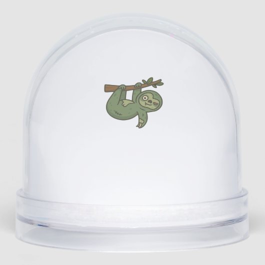 Zombie Sloth Classic T-Shirt Sneeuwbol (Voorkant)