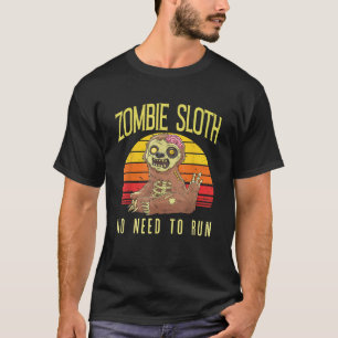 Zombie Sloth Geen behoefte om te lopen Dier Hallow T-shirt