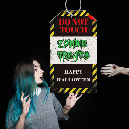 Zombie snoepjes Halloween feest favoriet Cadeaulabel
