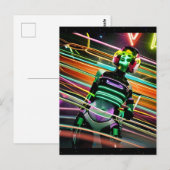 Zombie Space Disco Briefkaart (Voorkant / Achterkant)