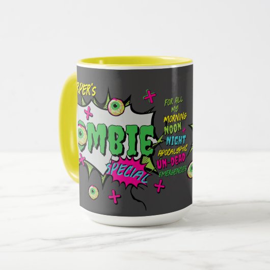 Zombie Special Ghoulishly Fun Personalized Mok (Voorkant links)