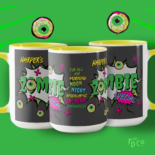 Zombie Special Ghoulishly Fun Personalized Mok