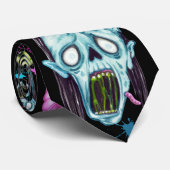 Zombie Splat Faces Stropdas (Opgerold)