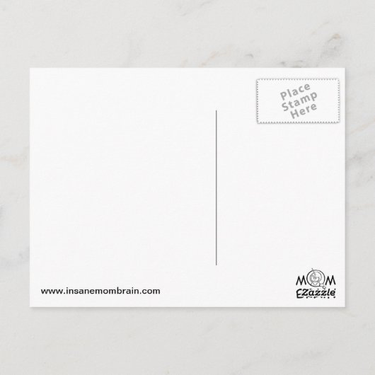 Zombie squirrel apocalypse briefkaart (Achterkant)