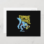 Zombie Squirrel Briefkaart (Voorkant / Achterkant)