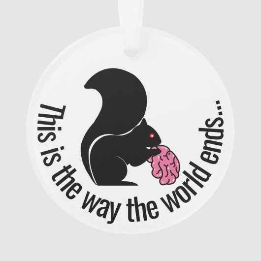 Zombie Squirrel, C'est comme ça que le monde finit (dos)