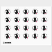 Zombie Squirrel, zo eindigt de wereld Ronde Sticker (Vel)