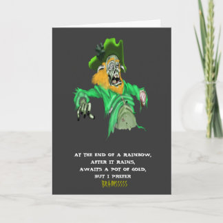 Zombie St. Patrick's Day Kaart