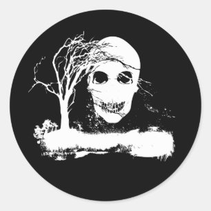Zombie-sticker Ronde Sticker
