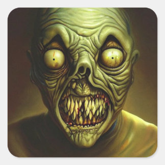 Zombie-sticker Vierkante Sticker
