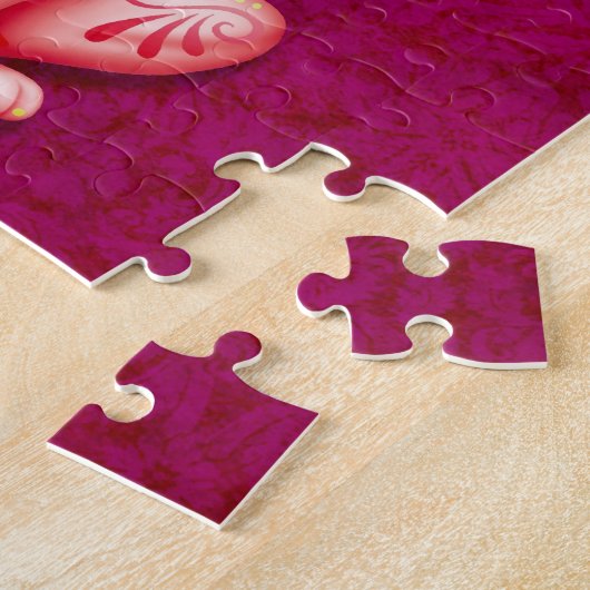 Zombie Sugar Kitten, roze Legpuzzel (Zijkant)