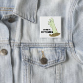 Zombie Supporter Vierkante Button 5,1 Cm (In situ)