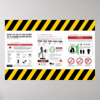 Zombie Survival Guide - Poster Deluxe