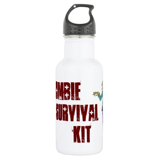 Zombie Survival Kit Bottle Waterfles (Voorkant)