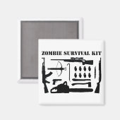 Zombie Survival Kit Magneet (Voorkant / Achterkant)