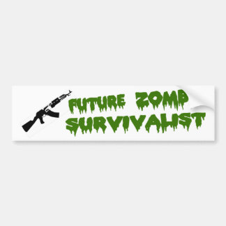 Zombie Survivalistische Bumpersticker