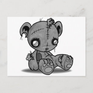 Zombie Teddy Bear Briefkaart