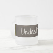 Zombie Teddy Bear Frosted Mok (Voorkant links)