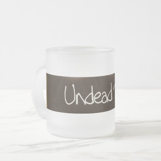 Zombie Teddy Bear Frosted Mok (Voorkant links)