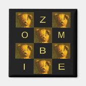 Zombie Teddy Fridge Magnet Magneet (Voorkant)