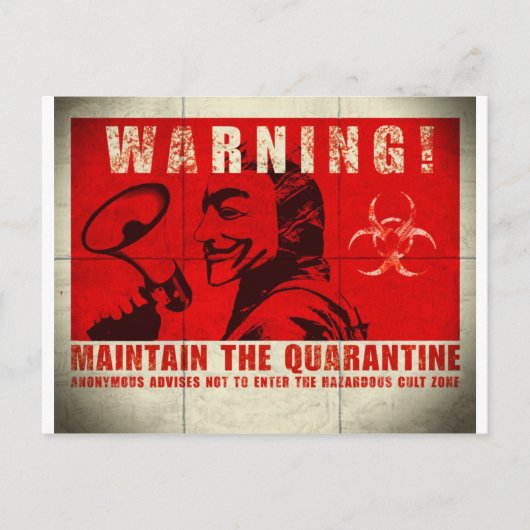 Zombie, teken briefkaart (Voorkant)