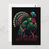Zombie Thanksgiving Turkije Briefkaart (Voorkant / Achterkant)
