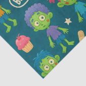 Zombie Tissue Paper Birthday Wrap Tissuepapier (Detail)