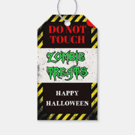 zombie trakteert halloween partij gunst cadeaulabel
