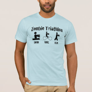 Zombie Triathlon Shirt - Swim, Bike en Run...