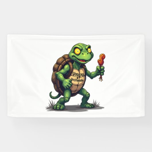 Zombie Turtle Spandoek (Horizontaal)