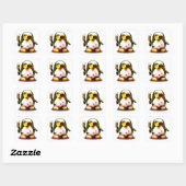 Zombie Tux (Linux Tux) Vierkante Sticker (Vel)