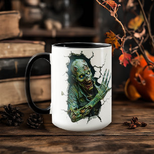 Zombie-uitbraak – Griezelen met gruwelijke koffie Mok