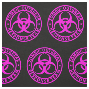 Zombie-uitbraakreactieteam Neon Roze Stof