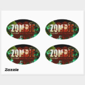 Zombie uitroeiing Sticker (Vel)