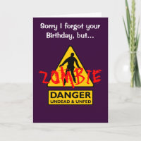 Zombie Undead en Unfed Verjaardag