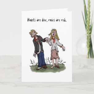 Zombie Valentijnsdag Card - Liefdeskaart Feestdagen Kaart