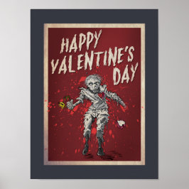 Zombie-Valentijnsdag Poster