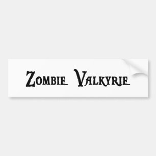 Zombie Valkyrie Bumpersticker