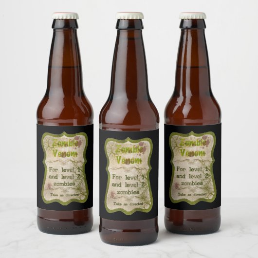 Zombie Venom Bier Fles Labels Bier Etiket (Flessen)