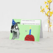 zombie verjaardag kaart (Gele Bloem)