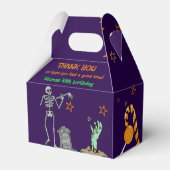 Zombie Verjaardag Kinder Feest Bedankdoosjes (Achterkant)