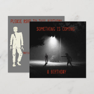 ZOMBIE VERJAARDAGSFEESTUITNODIGING door Jetpackcor Kaart