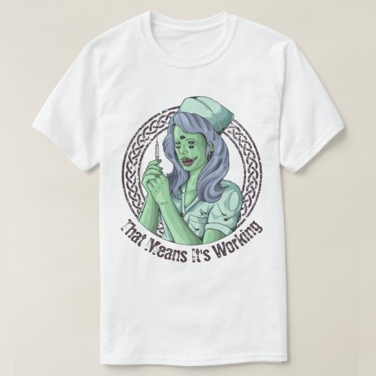 Zombie verpleegster T-Shirt (Design voorkant)