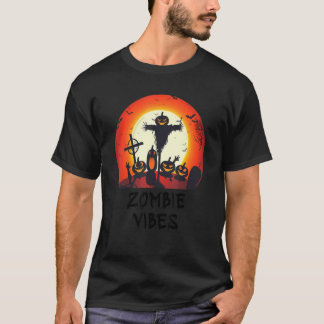 Zombie Vibes Maanverlicht Kerkhof  Enge Kinderen J T-shirt