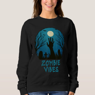 Zombie Vibes Maanverlicht Kerkhof Enge Kinderen J Trui